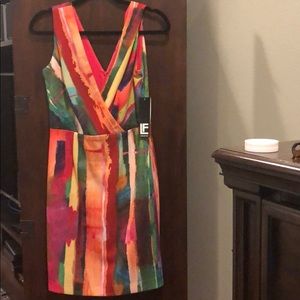 Leslie Faye Multicolored Dress NWT